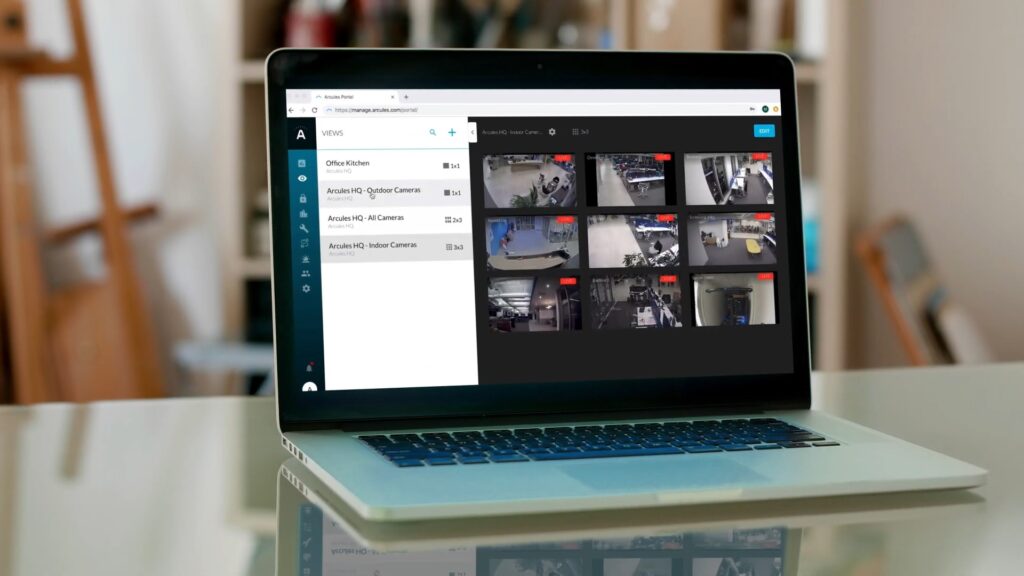 Arcules cloud video surveillance management interface