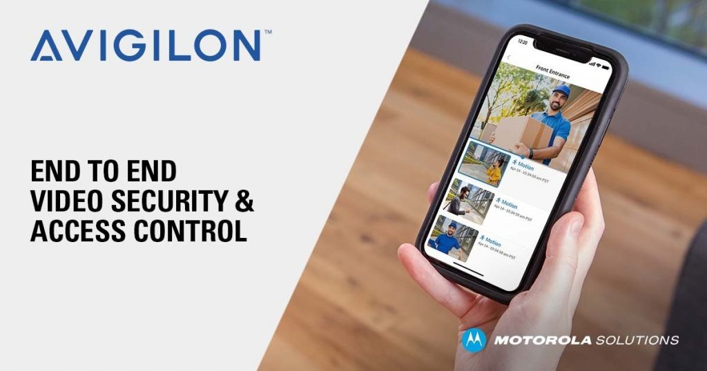 Avigilon video security and access control mobile interface