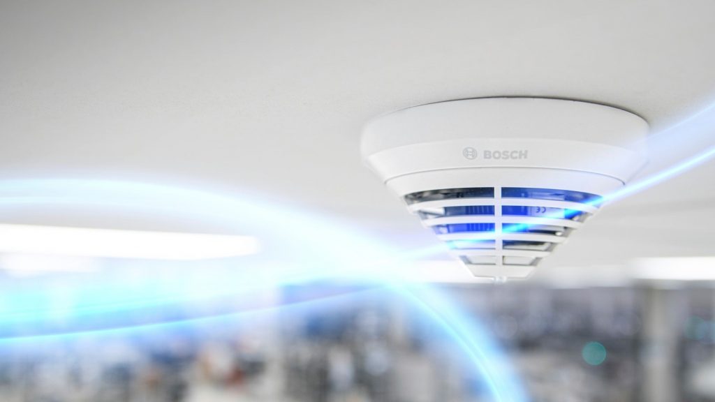Bosch safety detector in a commercial facility