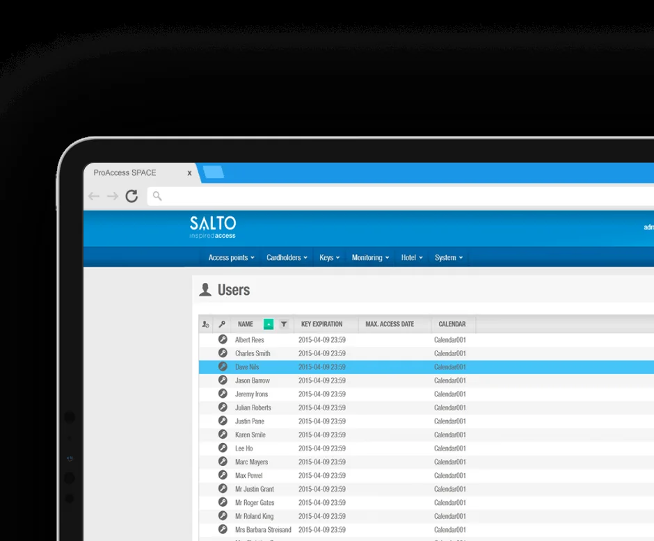 SALTO Space smart access management platform